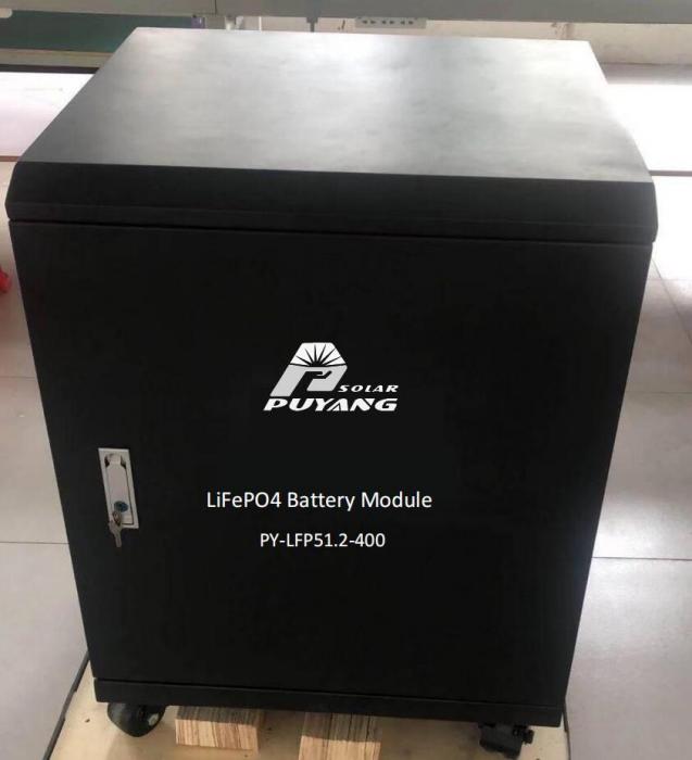 51.2V 400AH LiFePO4 Battery With Rack PY-LFP51.2-400