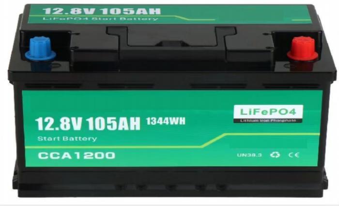 12.8V 105AH Car/Boat Starter LiFePO4